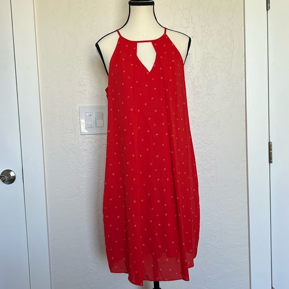 Worthington Dresses & Skirts - Worthington, Size 8, Sleeveless Dress, Red with white starbursts, NWT